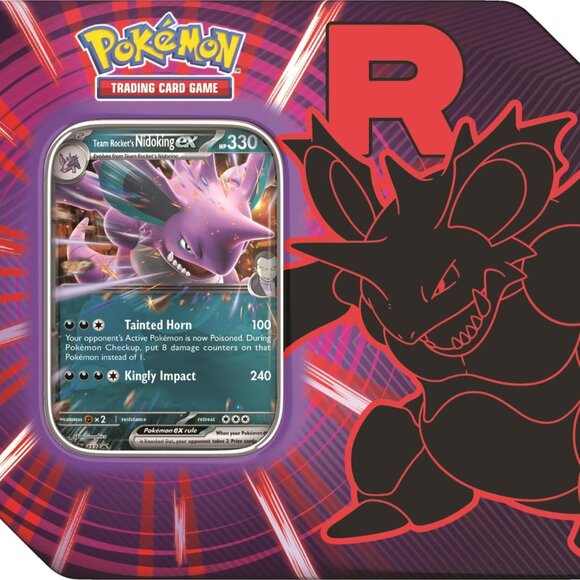 Pokémon TCG: Team Rocket Tin Mewtwo ex, Nidoking ex or Persian ex your choice - Picture 4 of 7